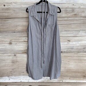 Old Navy - Light Blue Striped Tree Swing Tunic Top Dress - Size 3